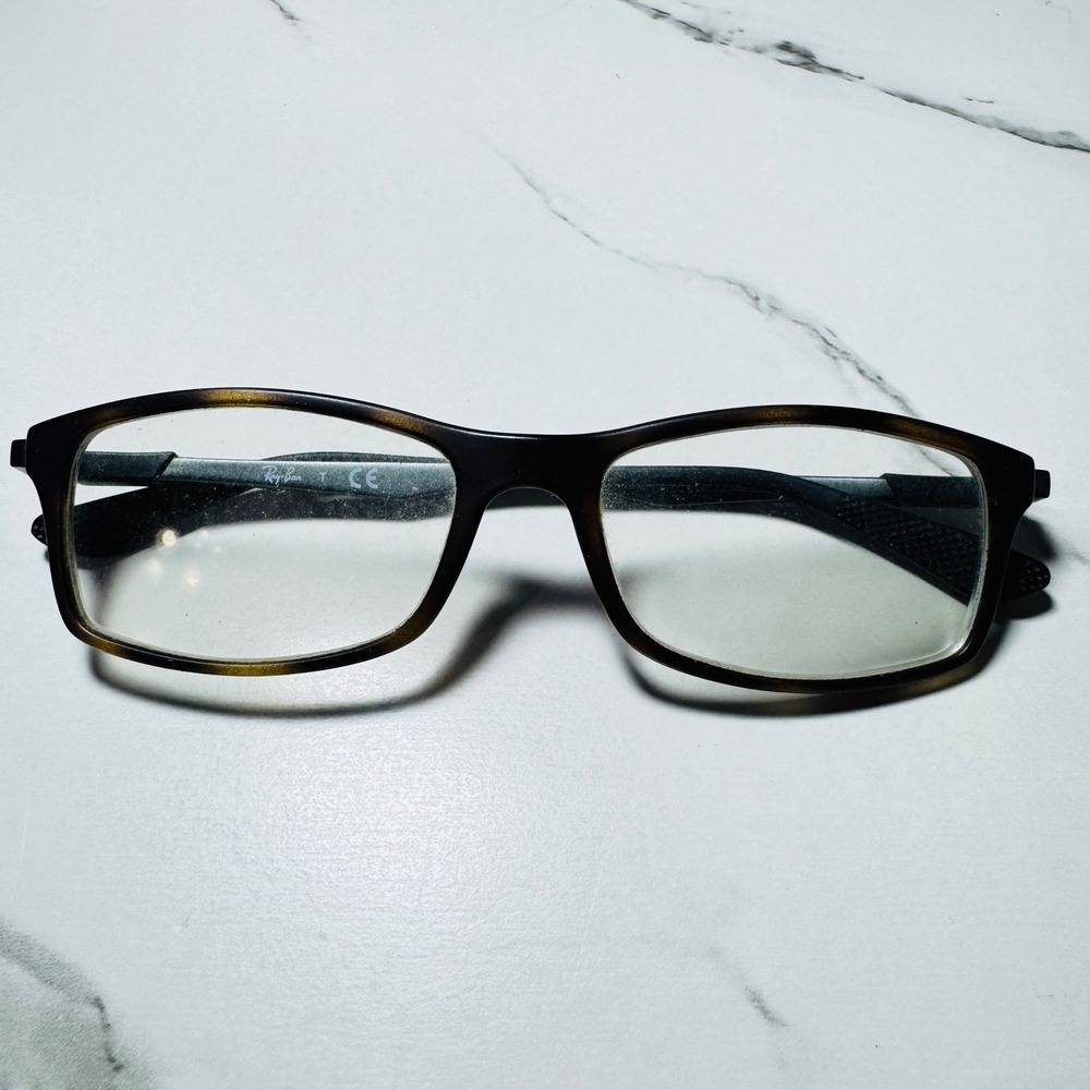 Ray-Ban RB 7017 5200 Tortoise Rectangular Eyeglasses Frames 54-17-145